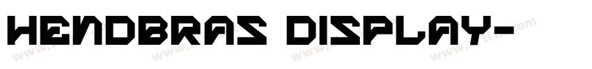 Hendbras Display字体转换